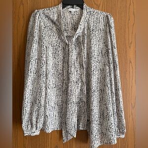 Chic Black and White Women's Blouse
